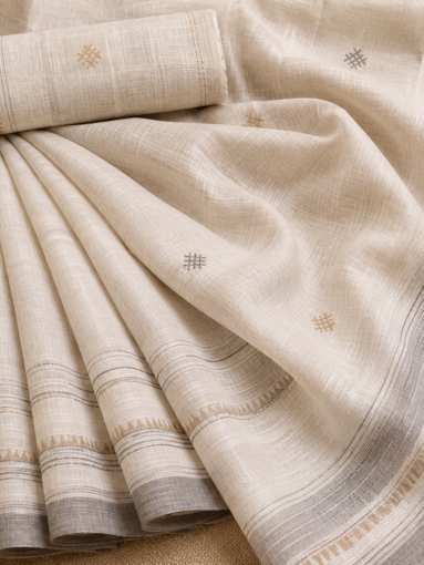Handwoven Linen Sarees
